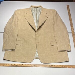 Paul Stuart size 58eu/48R (XXL) Light Tan Wool-Linen Sports Jacket
